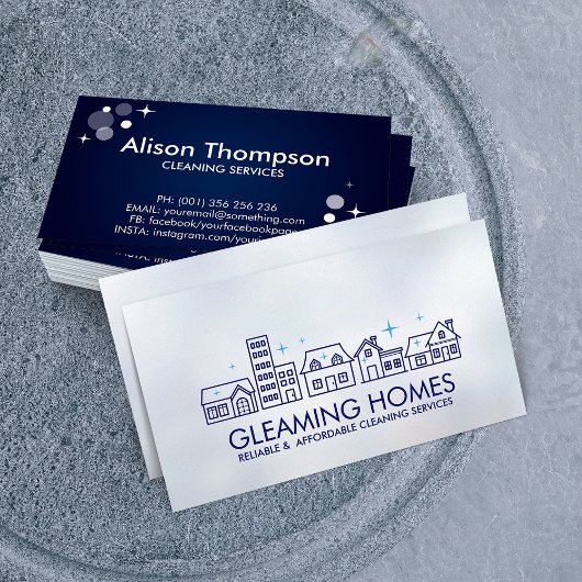 Berufliche Hausreinigung Visitenkarte