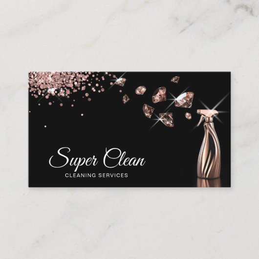Berufliche Hausreinigung Visitenkarte (Vorderseite)