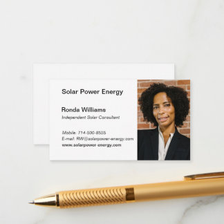 Berufliche HeadShot-Visitenkarte Begleitkarte