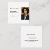 Berufliche HeadShot-Visitenkarte Telefonnummerkarte (Vorne/Hinten)