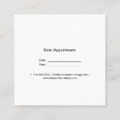 Berufliche HeadShot-Visitenkarte Telefonnummerkarte (Rückseite)