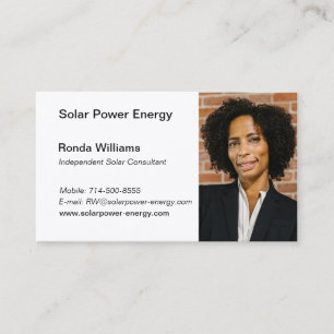 Berufliche HeadShot-Visitenkarte Visitenkarte