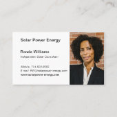 Berufliche HeadShot-Visitenkarte Visitenkarte (Vorderseite)