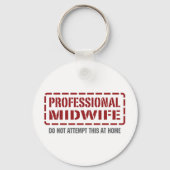 Berufliche Hebamme Schlüsselanhänger (Vorderseite)