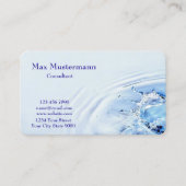 Berufliche hellblaue visitenkarte (Vorderseite)
