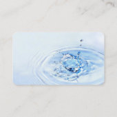 Berufliche hellblaue visitenkarte (Rückseite)