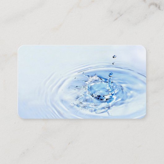 Berufliche hellblaue visitenkarte (Rückseite)