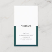 Berufliche Hello-Script-Visitenkarte Visitenkarte (Rückseite)