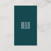 Berufliche Hello-Script-Visitenkarte Visitenkarte (Vorderseite)