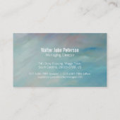 Berufliche Himmelsklibie-Kunskarte Visitenkarte (Rückseite)