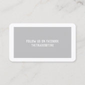 Berufliche Hochrisikogeschäfte und -branchen Visitenkarte (Rückseite)