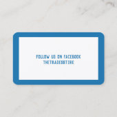 Berufliche Hochrisikogeschäfte und -branchen Visitenkarte (Rückseite)