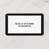 Berufliche Hochrisikogeschäfte und -branchen Visitenkarte (Rückseite)