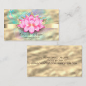 Berufliche Holographische Tinte, Gold, Lotus Visitenkarte (Vorne/Hinten)