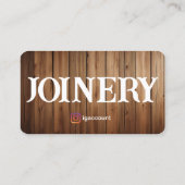 Berufliche Holzarbeiter Vorlagen Visitenkarte (Rückseite)