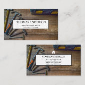 Berufliche Holzbearbeitungswerkzeuge Visitenkarte (Vorne/Hinten)