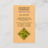 Berufliche Holzkörbe - Logo/QR-Code Visitenkarte (Rückseite)