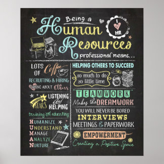 Berufliche Humanressourcen Poster