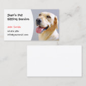 Berufliche Hundeschulung für Haustiere Visitenkarte (Vorne/Hinten)