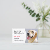 Berufliche Hundeschulung für Haustiere Visitenkarte (Stehend Vorderseite)