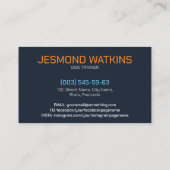 Berufliche Hundeschulung Visitenkarte (Rückseite)