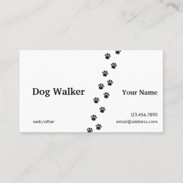 Berufliche Hundewanderer-Geschäfts-Karte Visitenkarte