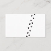 Berufliche Hundewanderer-Geschäfts-Karte Visitenkarte (Rückseite)