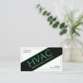 Berufliche HVAC-Business-Card für die Heizung Visitenkarte (Stehend Vorderseite)