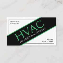 Berufliche HVAC-Business-Card für die Heizung Visitenkarte