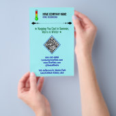 Berufliche HVAC-Flyer (QR-Code, Logo und Slogan) Flyer (Handgriff)