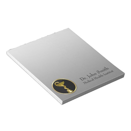 Berufliche Hygieia Bowl Gold Notizblock (angewinkelt)