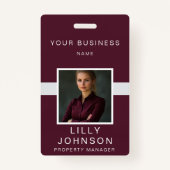 Berufliche ID für Foto und QR-Code Ausweis (Vorderseite)