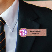 Berufliche Identität: Button für die Sicherheit vo