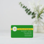 Berufliche im Garten arbeitengeschäfts-Karten Visitenkarte (Stehend Vorderseite)