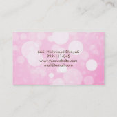 Berufliche Imitat glamourös modern und schlicht Visitenkarte (Rückseite)