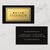 Berufliche - Imitate Gold Foil Business Card Visitenkarte (Vorne/Hinten)