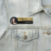 Berufliche Imitate Gold Metallic Custom Foto Namensschild (Beispiel)
