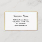 Berufliche Imitate Goldgrenze Terminkarte (Rückseite)