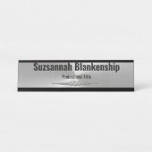 Berufliche Imitate, metallisch Schreibtischnamensplakette (Vorderseite )