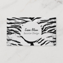 Berufliche Imitate Tierstreifen-Visitenkarte