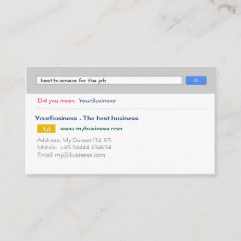 Berufliche individuell anpassbare Google Business  Visitenkarte