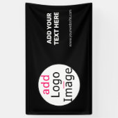 Berufliche, individuell anpassbare Markenbezeichnu Banner (Vertikal)