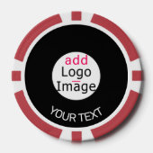 Berufliche, individuell anpassbare Markenbezeichnu Pokerchips (Vorderseite)
