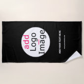 Berufliche, individuell anpassbare Markenbezeichnu Strandtuch (Vorderseite)