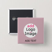 Berufliche, individuell anpassbare Rose Button (Vorne & Hinten)