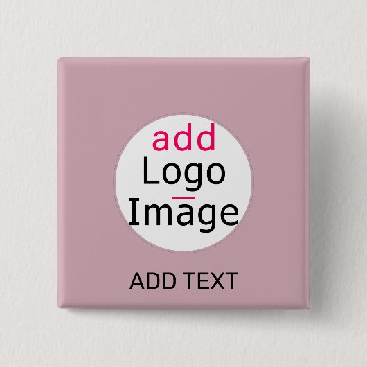 Berufliche, individuell anpassbare Rose Button (Vorderseite)