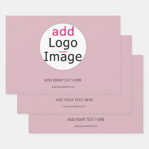 Berufliche, individuell anpassbare Rose Geschenkpapier Set