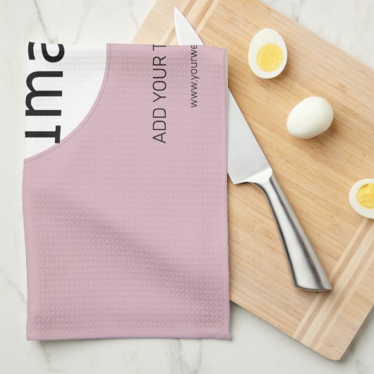 Berufliche, individuell anpassbare Rose Geschirrtuch (Viertel Falte)