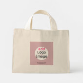 Berufliche, individuell anpassbare Rose Mini Stoffbeutel (Rückseite)