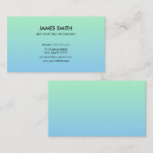 Berufliche, individuell einstellbare Farbleuchte Visitenkarte (Vorne/Hinten)